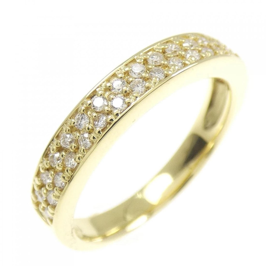 K18YG DIAMOND RING: K18YG Diamond Ring Brand: Unbranded Type: Diamond Ring Material: K18YG, Main Stone/Creation Natural Color: Yellow Gold Size: US5 Accessories: None Accessories Notice: When purchasing pre-owned goods,