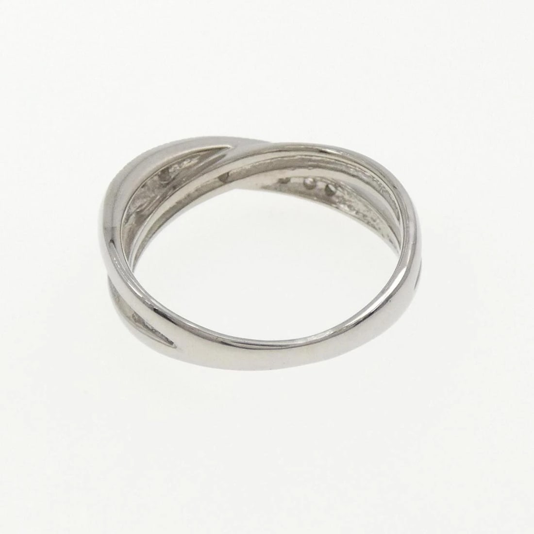 K18WG DIAMOND RING - 2