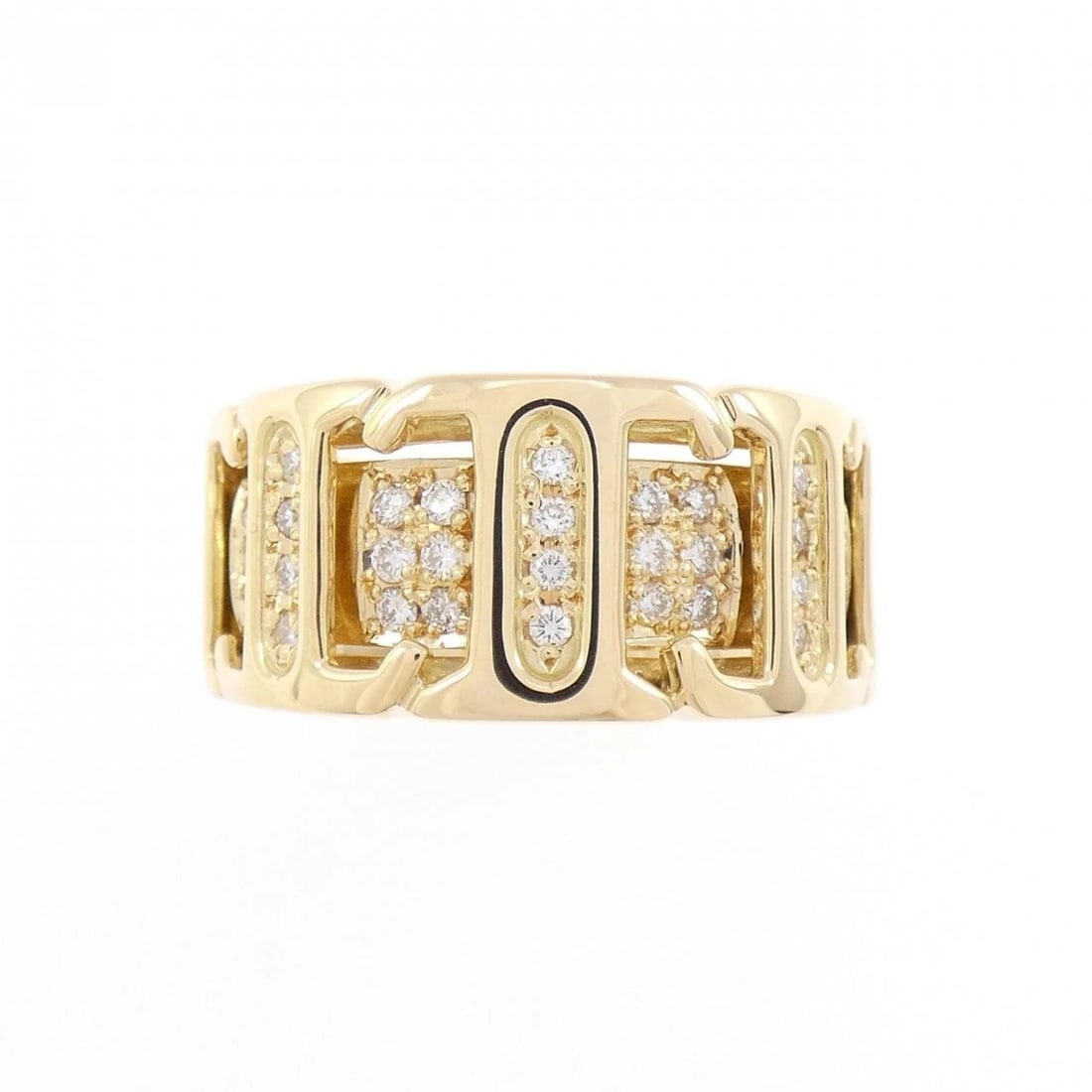 K18YG DIAMOND RING: K18YG Diamond Ring Brand: Unbranded Type: Diamond Ring Material: K18YG, Main Stone/Creation Natural Color: Yellow Gold Size: US7 1/4 Accessories: None Accessories Notice: When purchasing p
