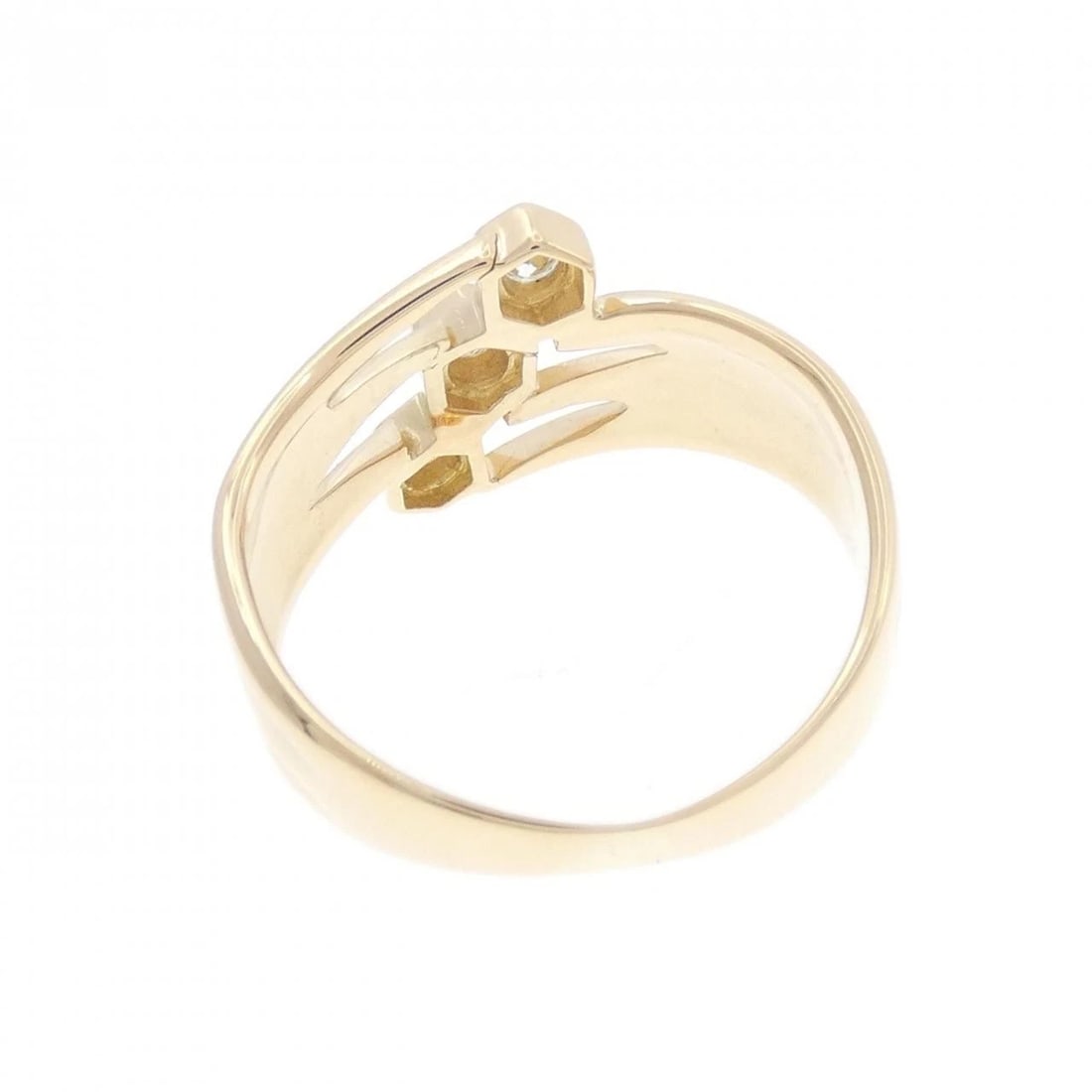 K18YG DIAMOND RING - 3