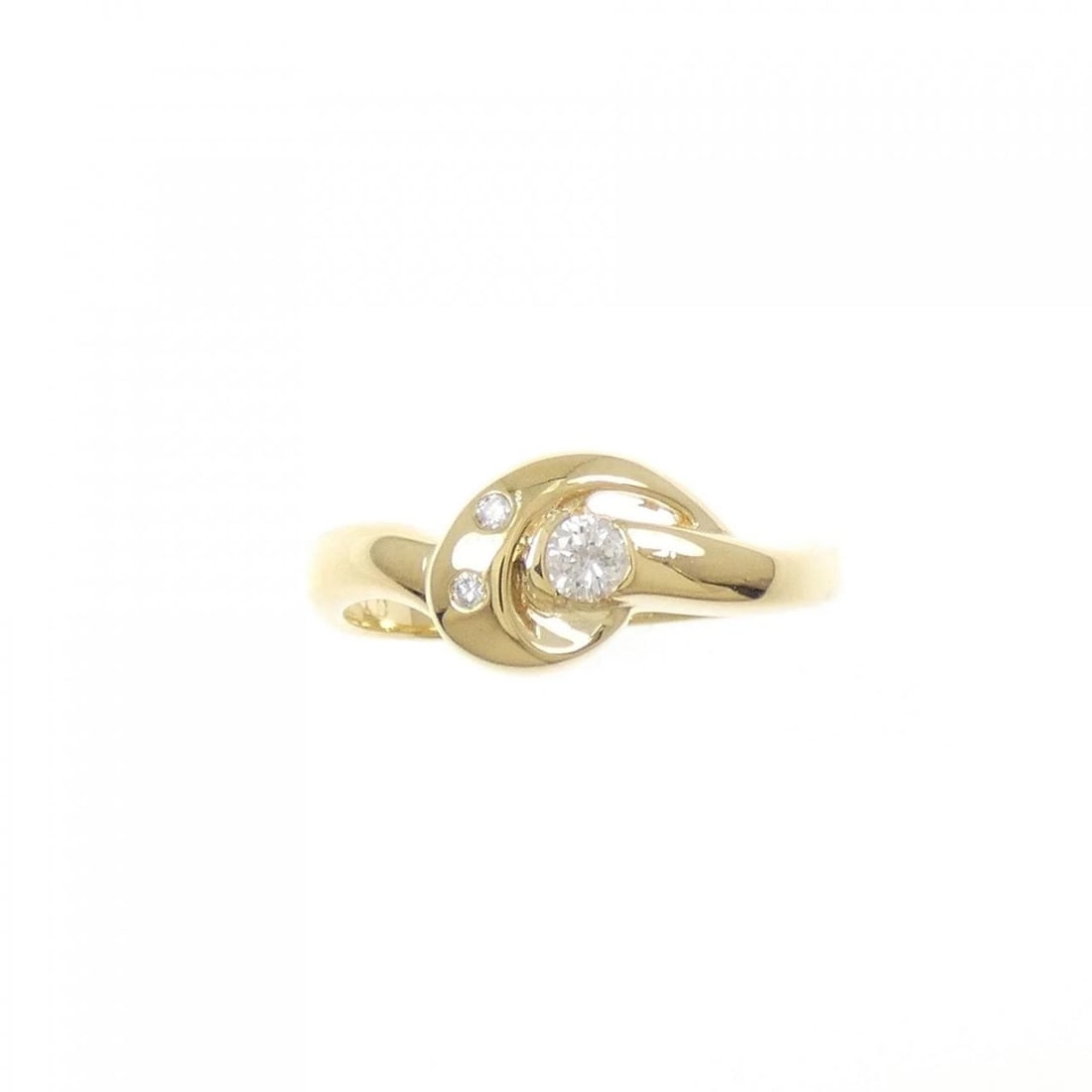 K18YG DIAMOND RING - 2
