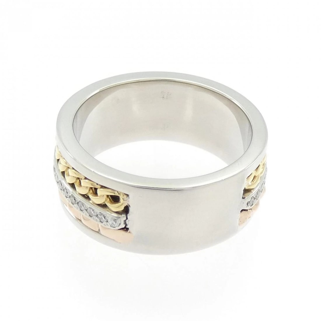 K18YG/PT950/K18PG DIAMOND RING - 3