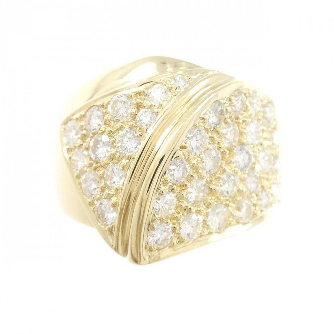 K18YG DIAMOND RING - 2