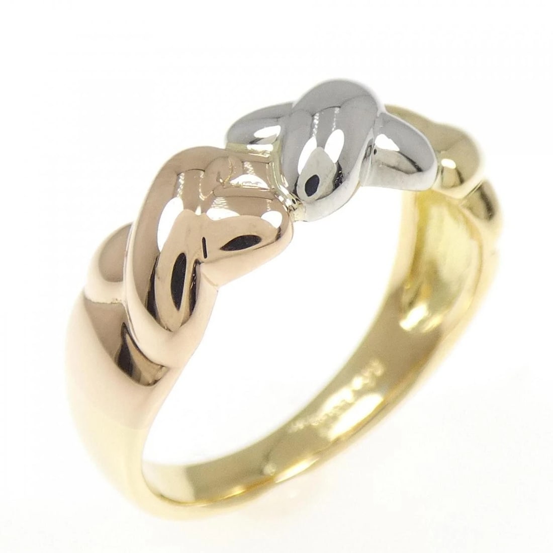 K18PG/PT900/K18 RING: K18PG/PT900/K18 Ring Brand: Unbranded Type: Ring Material: K18PG/PT900, Color: Pg,Silver Size: US6 1/4 Accessories: None Accessories Notice: When purchasing pre-owned goods, please refer to the