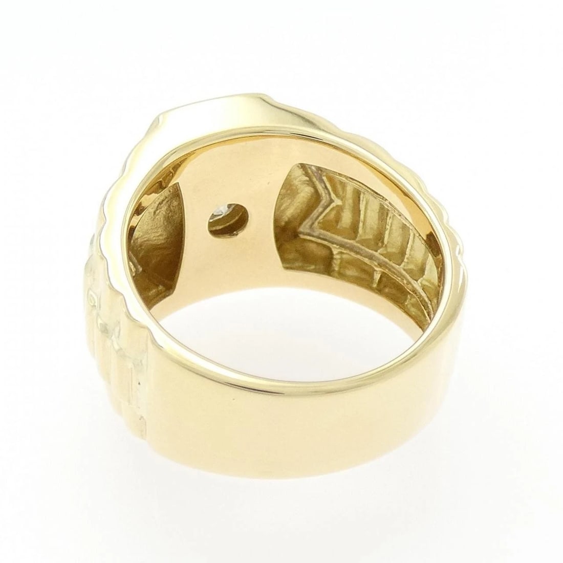 K18YG DIAMOND RING - 2