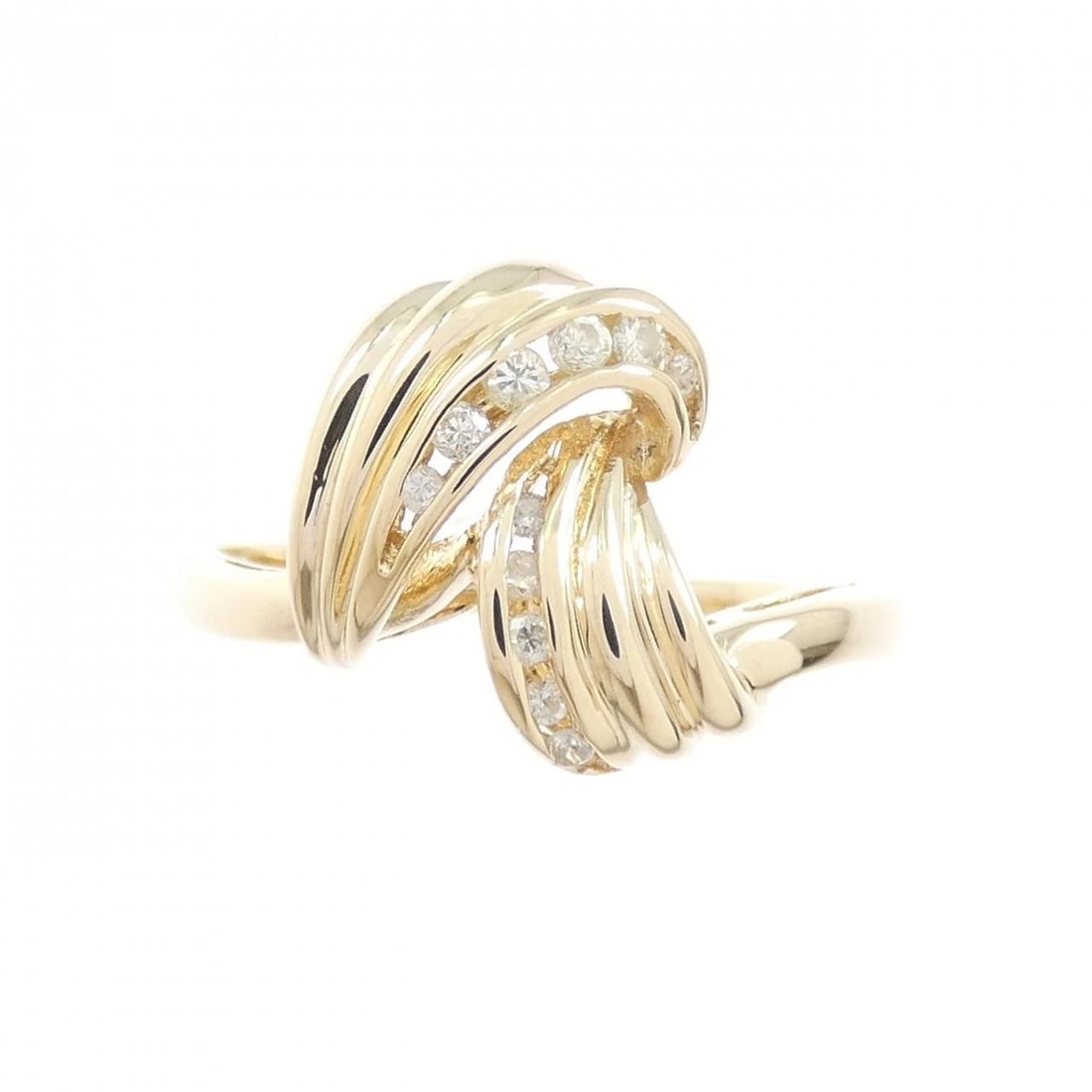 K18YG DIAMOND RING - 2