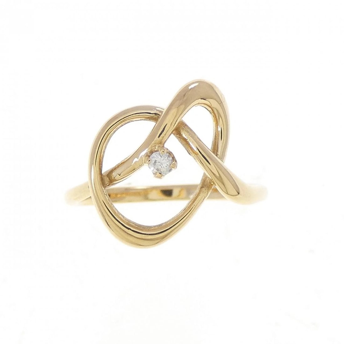 K18YG DIAMOND RING: K18YG Diamond Ring Brand: Unbranded Type: Diamond Ring Material: K18YG, Main Stone/Creation Natural Color: Yellow gold Size: US5 1/2 Accessories: None Accessories Notice: When purchasing pre-owned