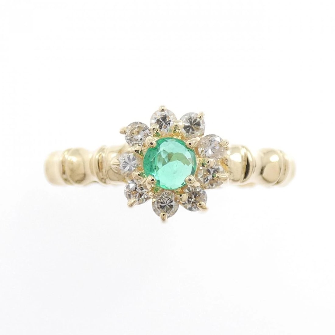 750YG EMERALD RING - 2
