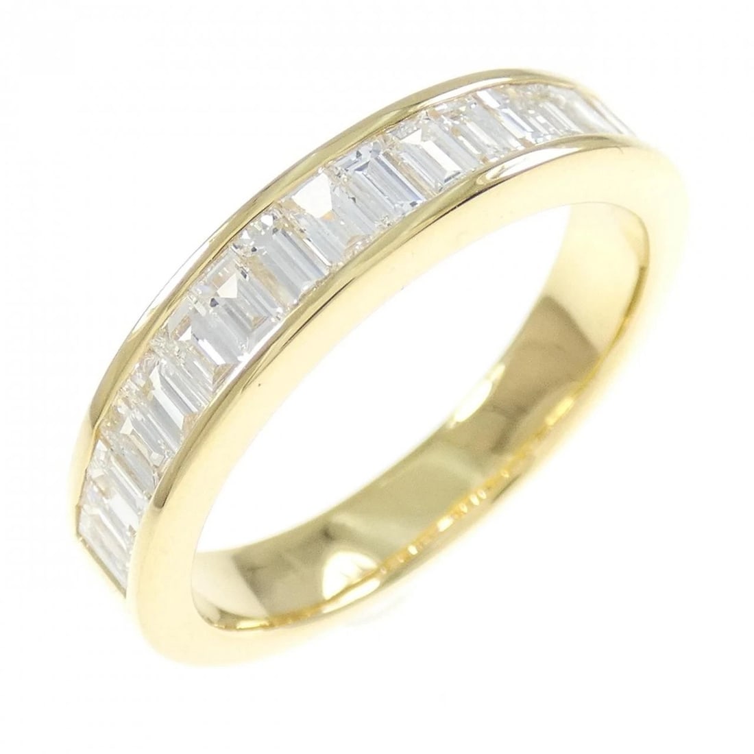 750YG DIAMOND RING: 750YG diamond ring Brand: Unbranded Type: Diamond ring Material: 750YG, Main Stone/Creation Natural Color: Yellow gold Size: US12 Accessories: None Accessories Notice: When purchasing pre-owned