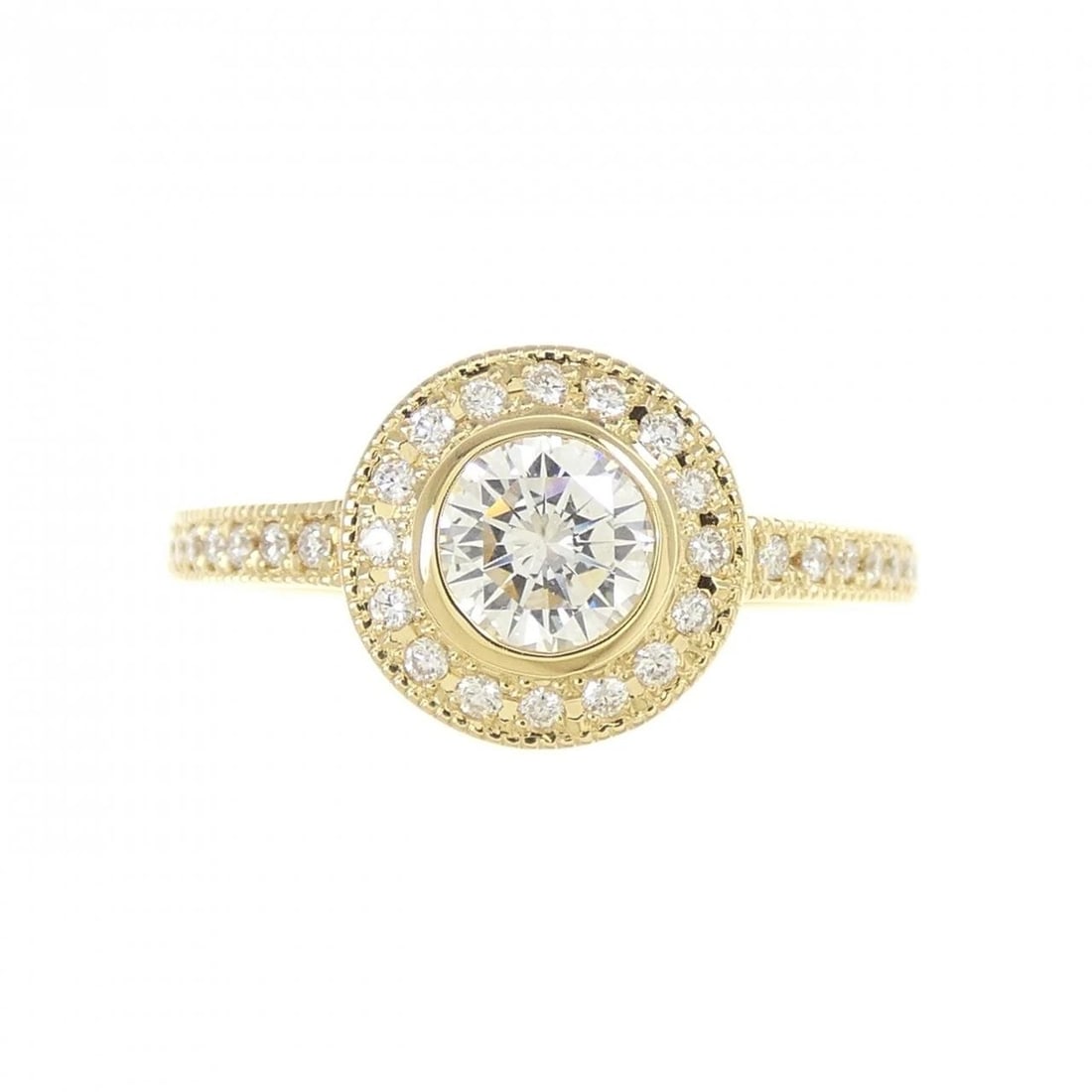 K18YG DIAMOND RING - 2