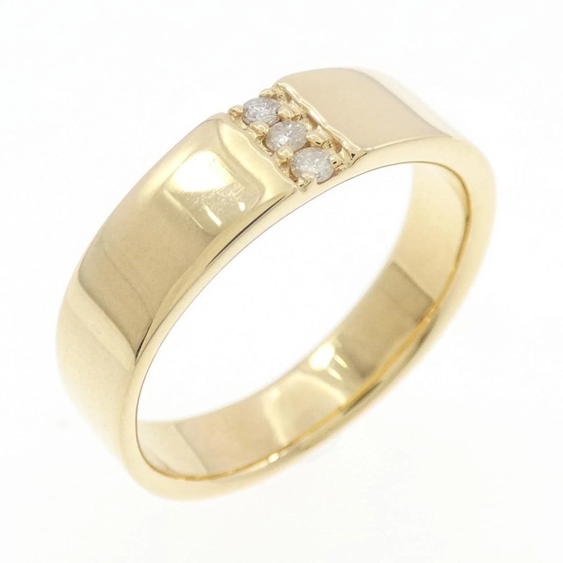 K18YG DIAMOND RING: K18YG Diamond Ring Brand: Unbranded Type: Diamond Ring Material: K18YG, Main Stone/Creation Natural Color: Yellow gold Size: US5 3/4 Accessories: None Accessories Notice: When purchasing p