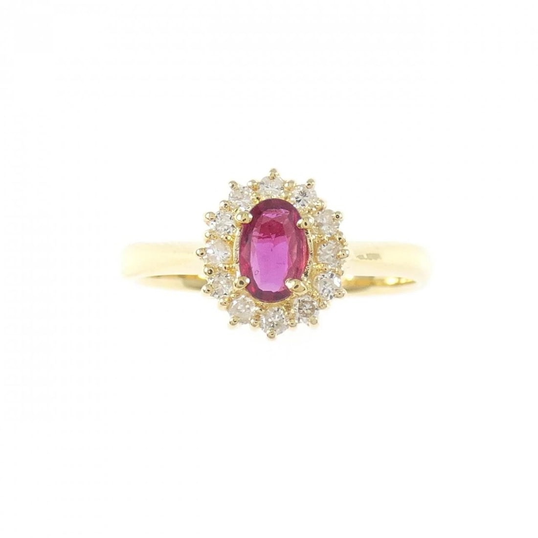 18K YELLOW GOLD RUBY RING - 2