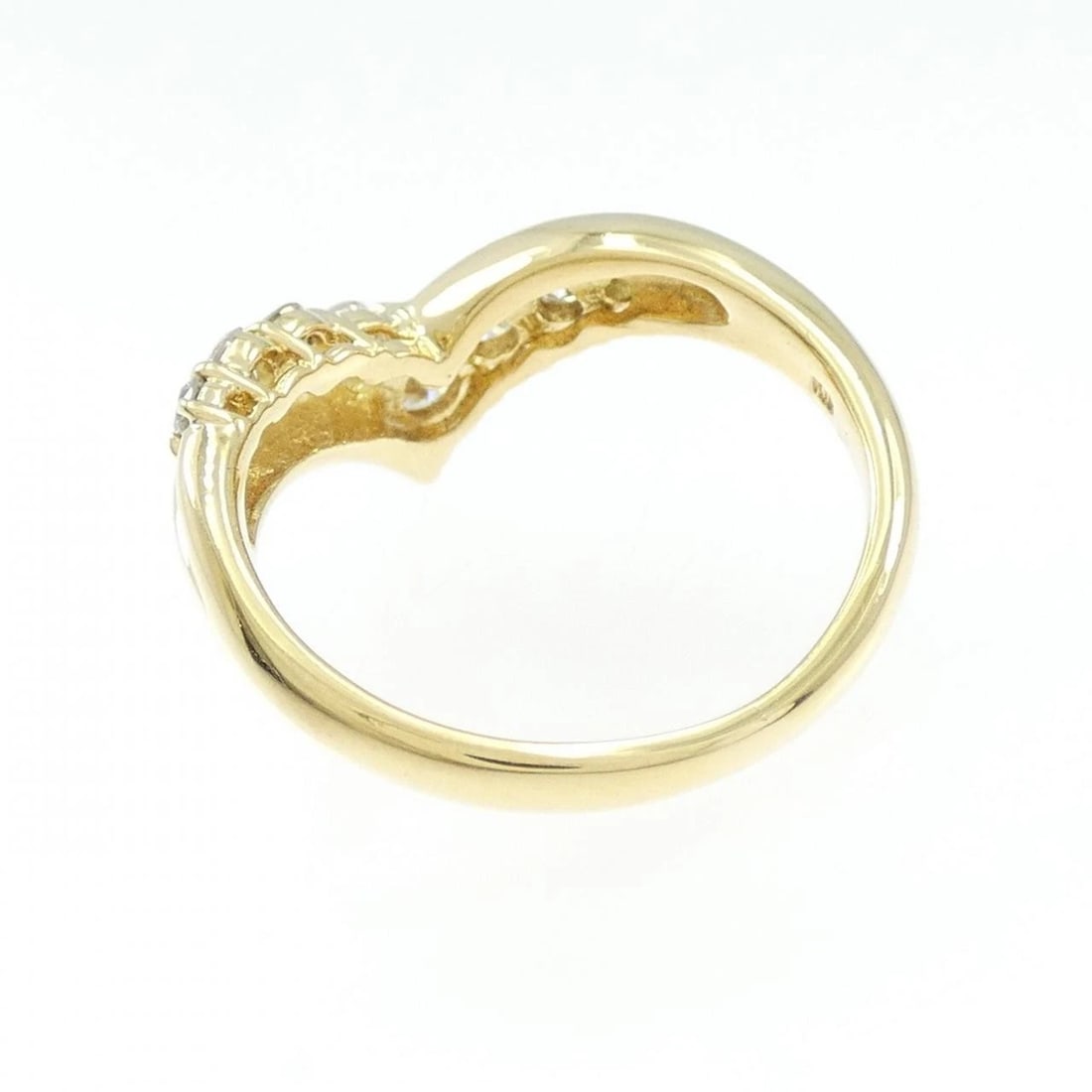 K18YG DIAMOND RING - 2