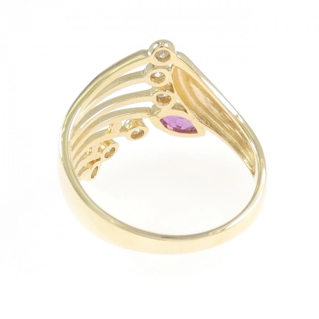 18K YELLOW GOLD RUBY RING - 3