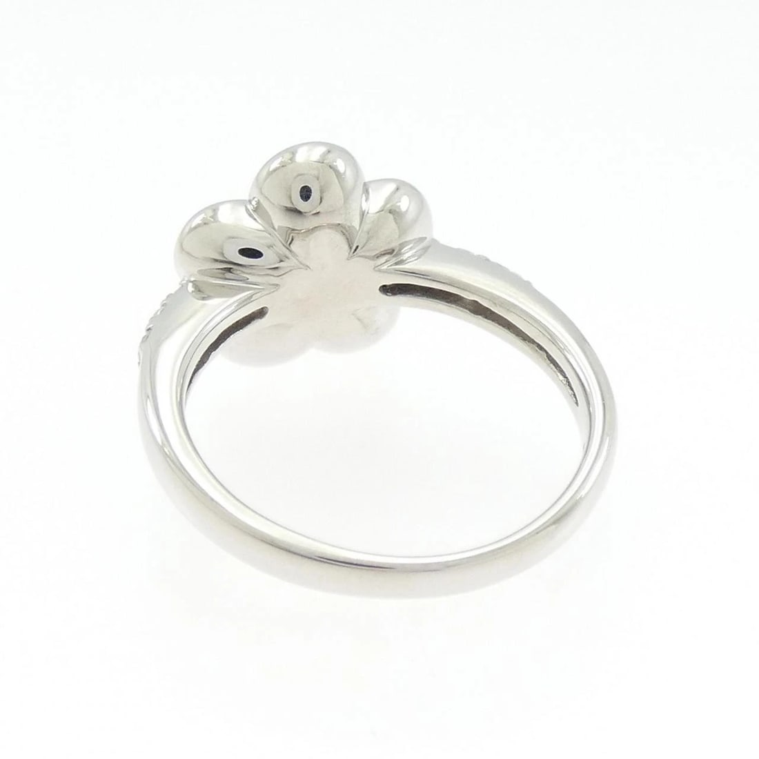 PT900 FLOWER PERIDOT RING - 2