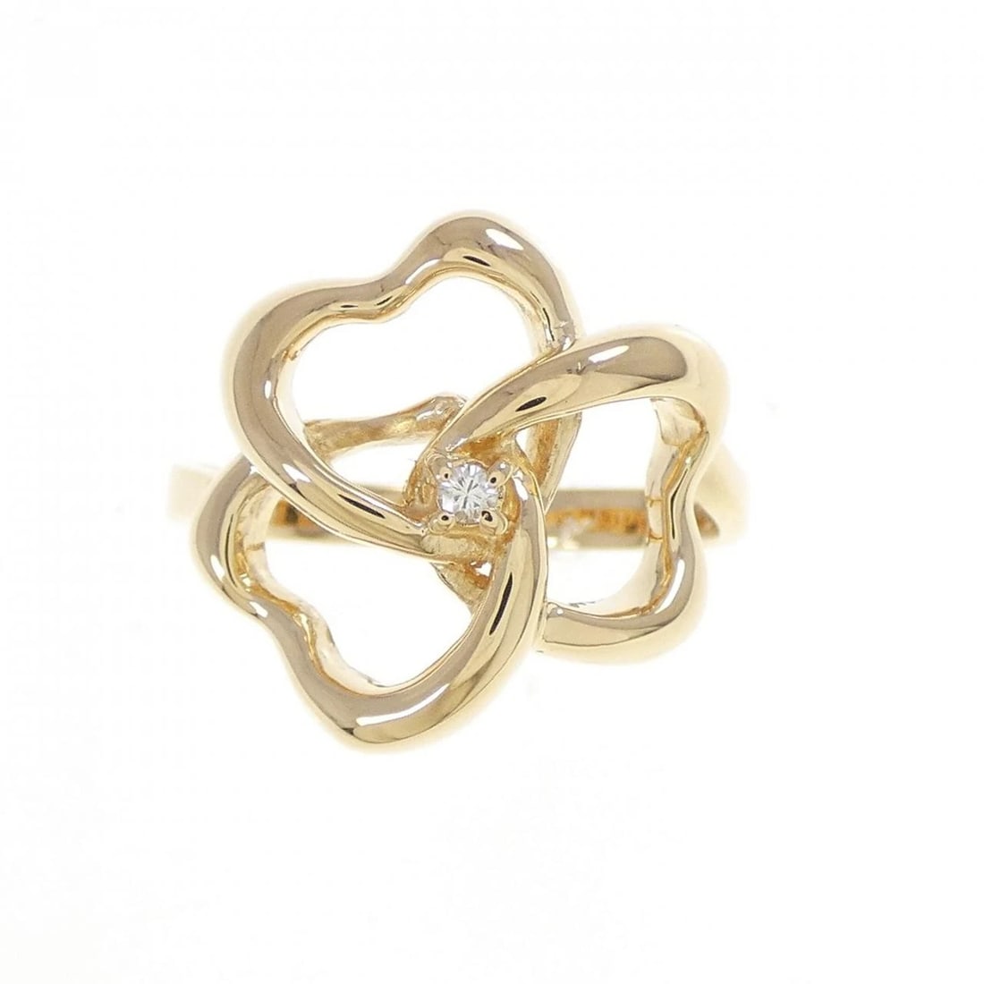 K18YG DIAMOND RING: K18YG Diamond Ring Brand: Unbranded Type: Diamond Ring Material: K18YG, Main Stone/Creation Natural Color: Yellow gold Size: US5 3/4 Accessories: None Accessories Notice: When purchasing pre-owned
