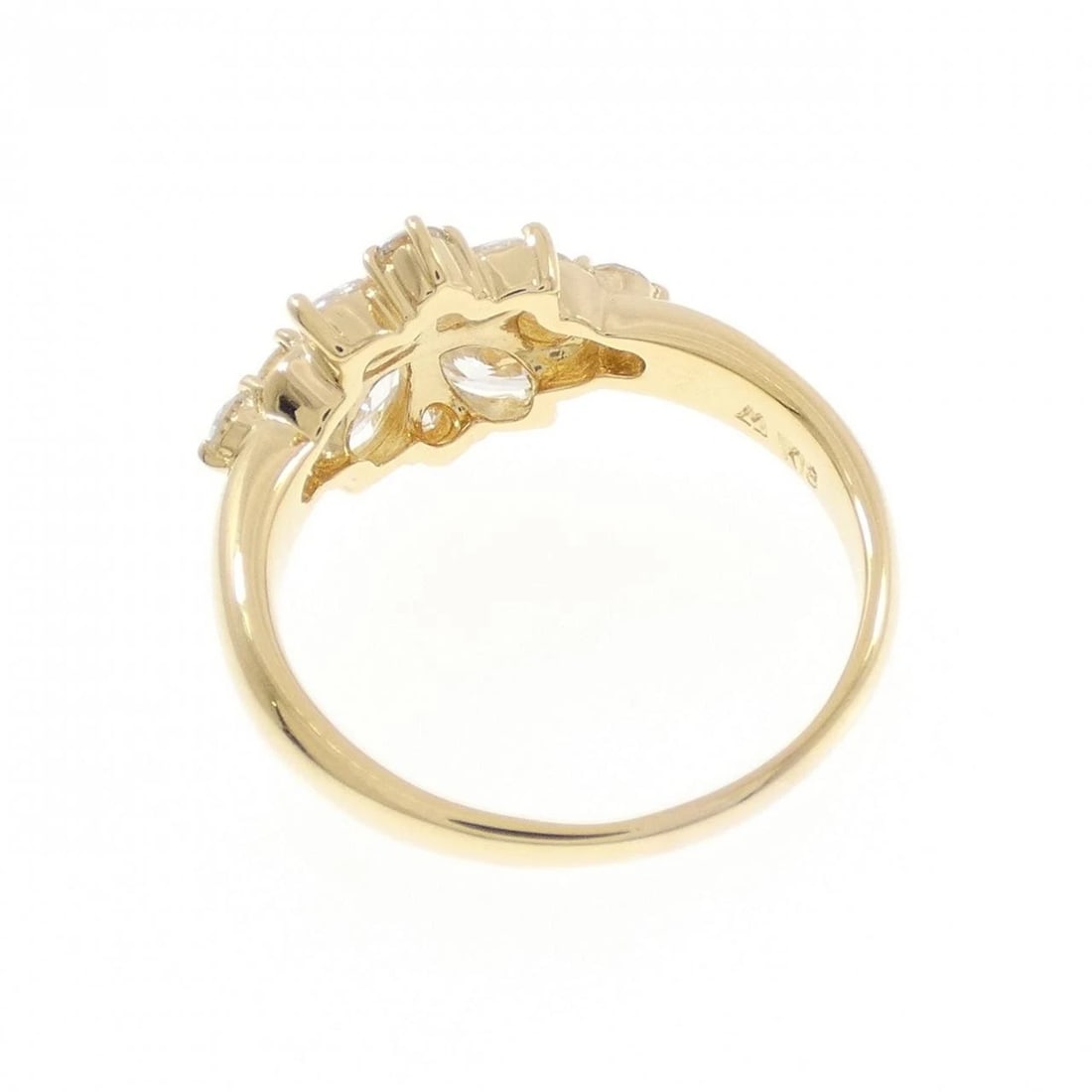 K18YG DIAMOND RING - 3