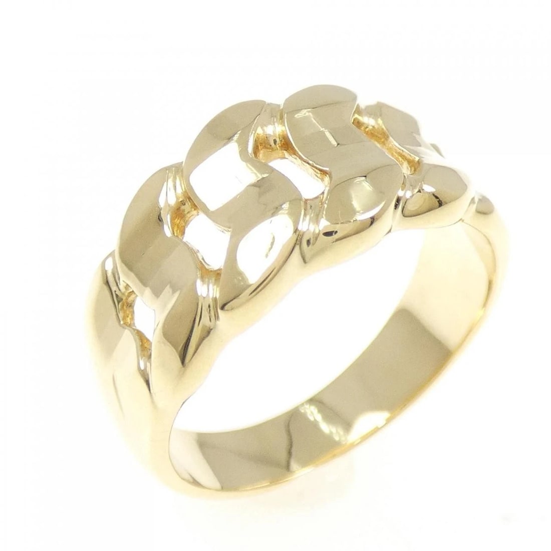 K18YG RING: K18YG ring Brand: Unbranded Type: Ring Material: K18YG, Color: YG,PG,Silver Size: US6 1/4 Accessories: None Accessories Notice: When purchasing pre-owned goods, please refer to the photos of the