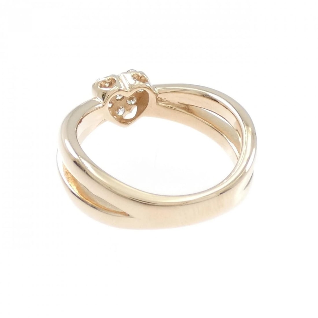 K18PG HEART DIAMOND RING - 3