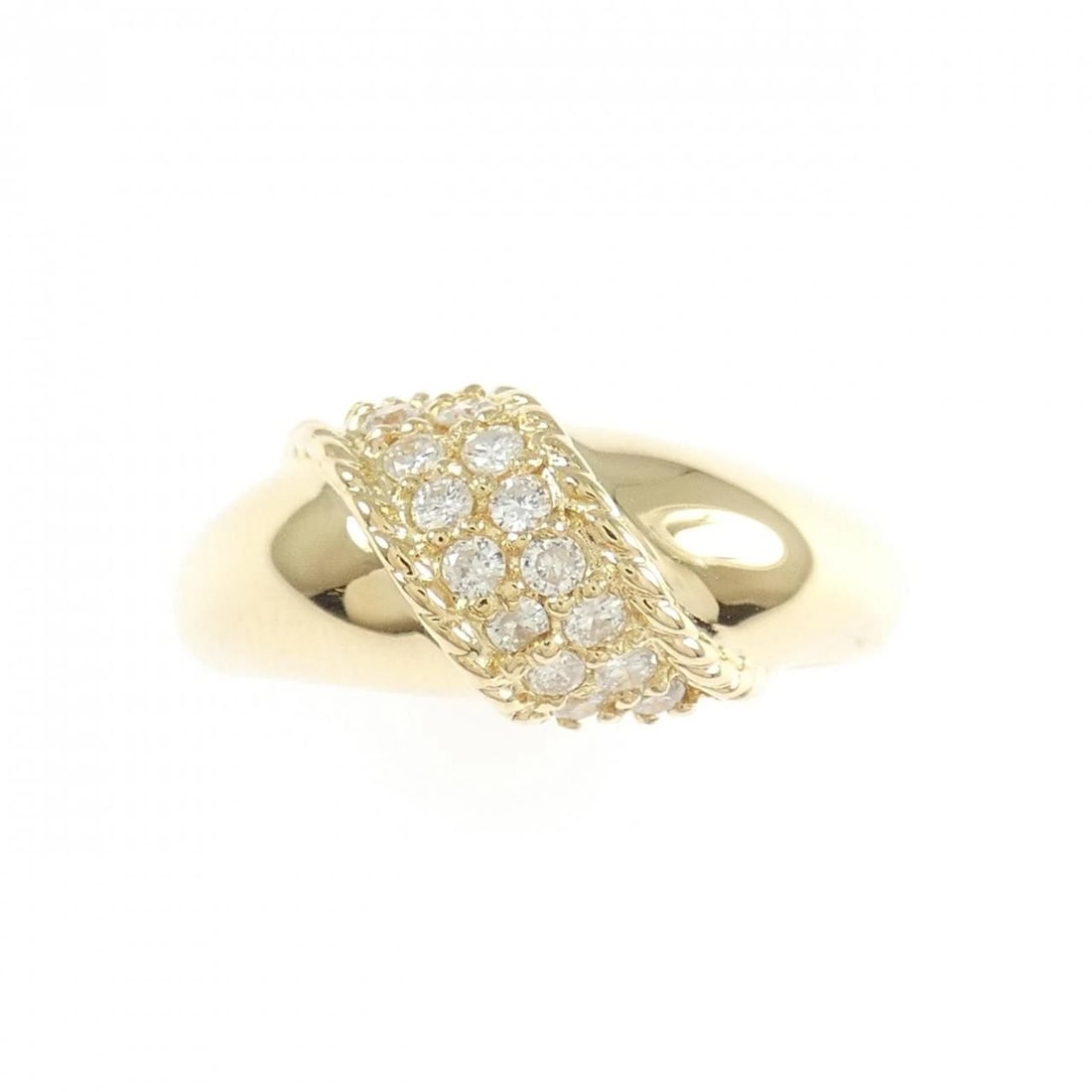K18YG DIAMOND RING - 2
