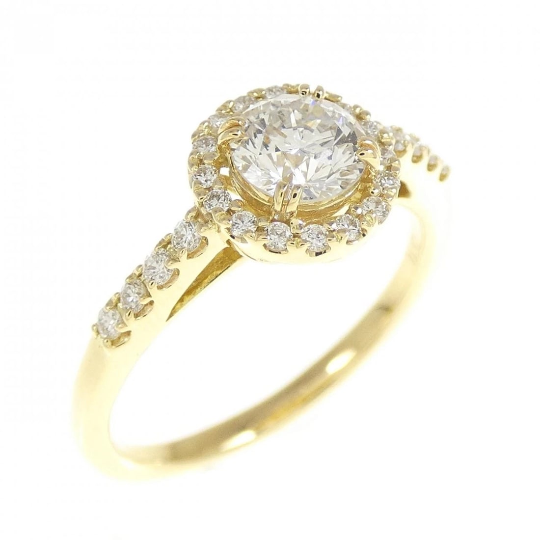 K18YG DIAMOND RING: K18YG Diamond Ring Brand: Unbranded Type: Ring Material: K18YG, Main Stone/Creation Natural Color: Yellow gold Size: US5 3/4 Accessories: None Accessories Notice: When purchasing pre-owned goods,