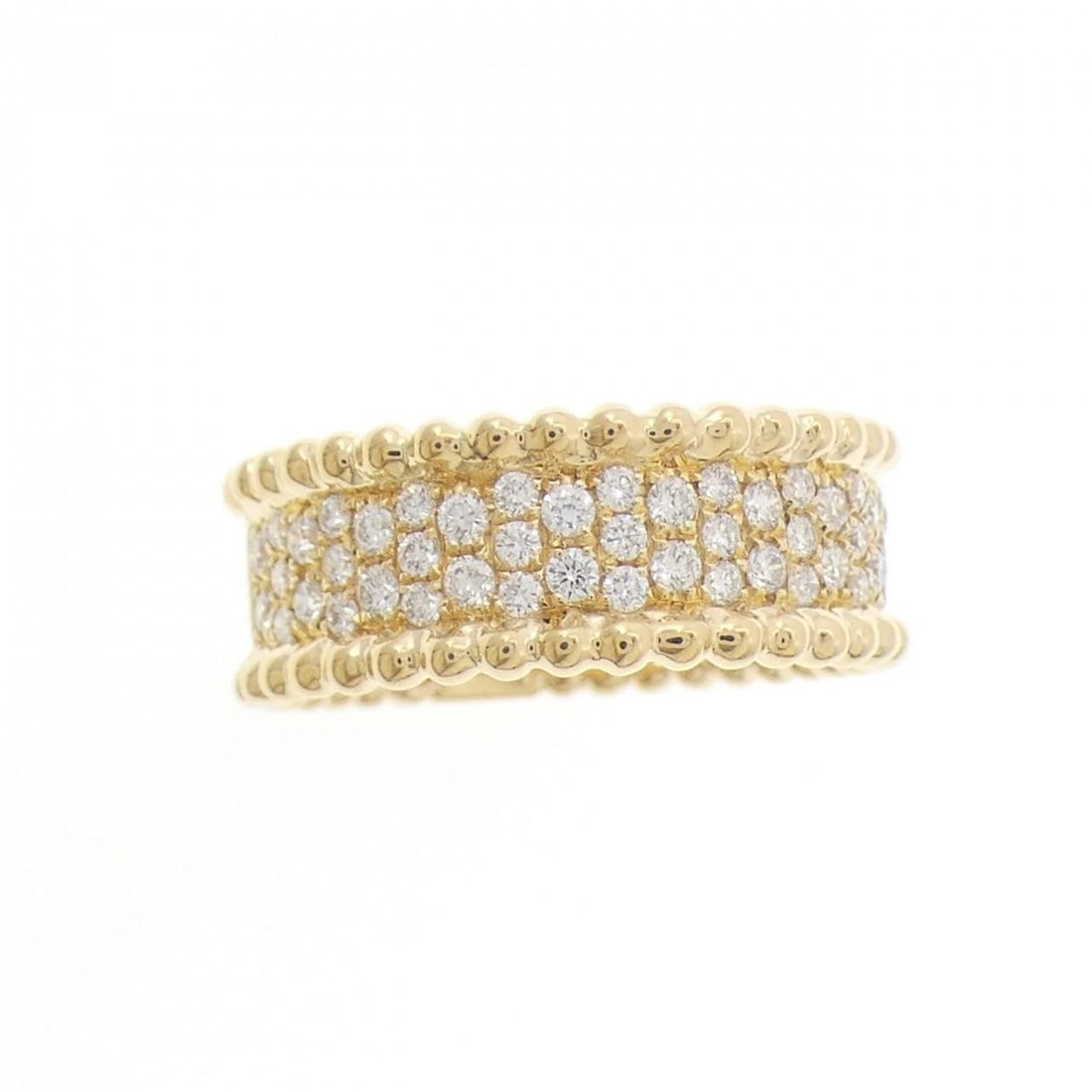 750YG DIAMOND RING: 750YG Diamond Ring Brand: Unbranded Type: Diamond Ring Material: 750YG, Main Stone/Creation Natural Color: Yellow gold Size: US6 3/4 Accessories: None Accessories Notice: When purchasing pre-owned