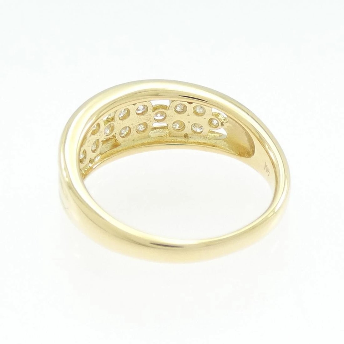 K18YG DIAMOND RING - 2