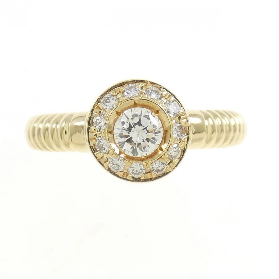 K18YG DIAMOND RING - 2