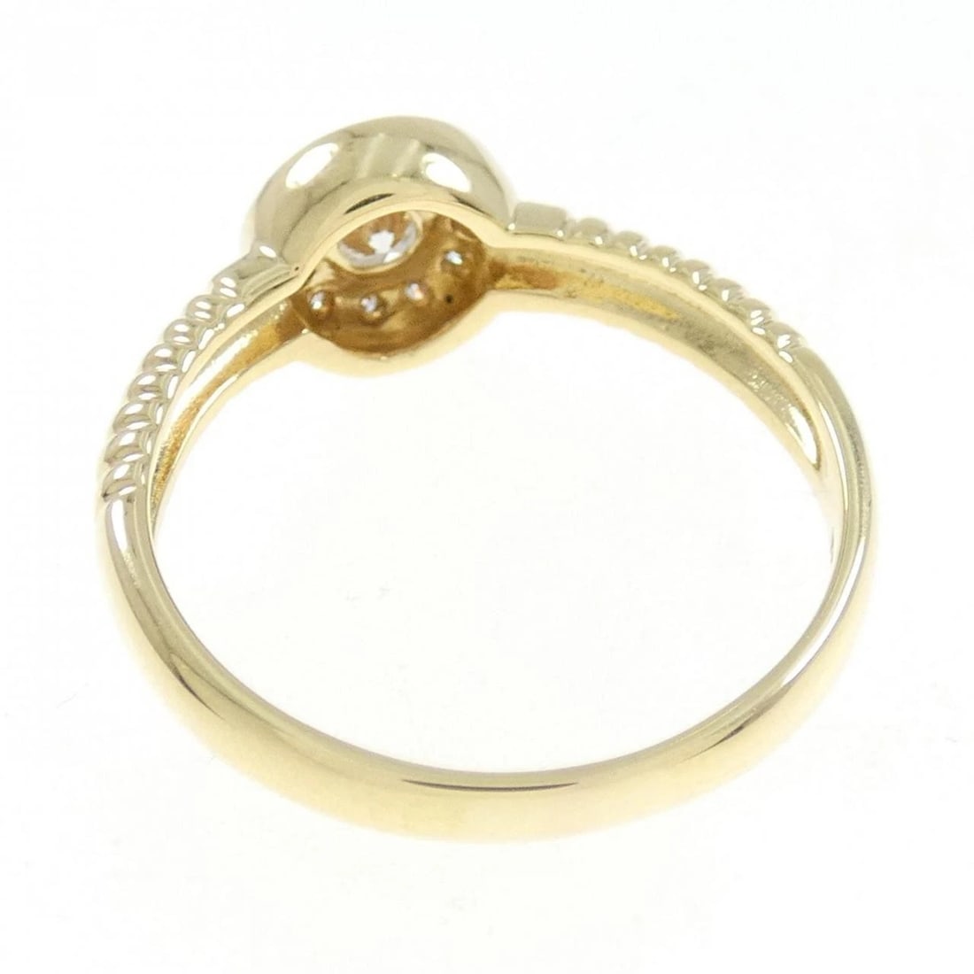 K18YG DIAMOND RING - 3