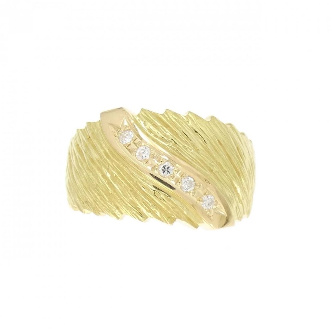 K18YG DIAMOND RING: K18YG Diamond Ring Brand: Unbranded Type: Diamond ring Material: K18YG, Main Stone/Creation Natural Color: Yellow gold Size: US5 3/4 Accessories: None Accessories Notice: When purchasing pre-owned