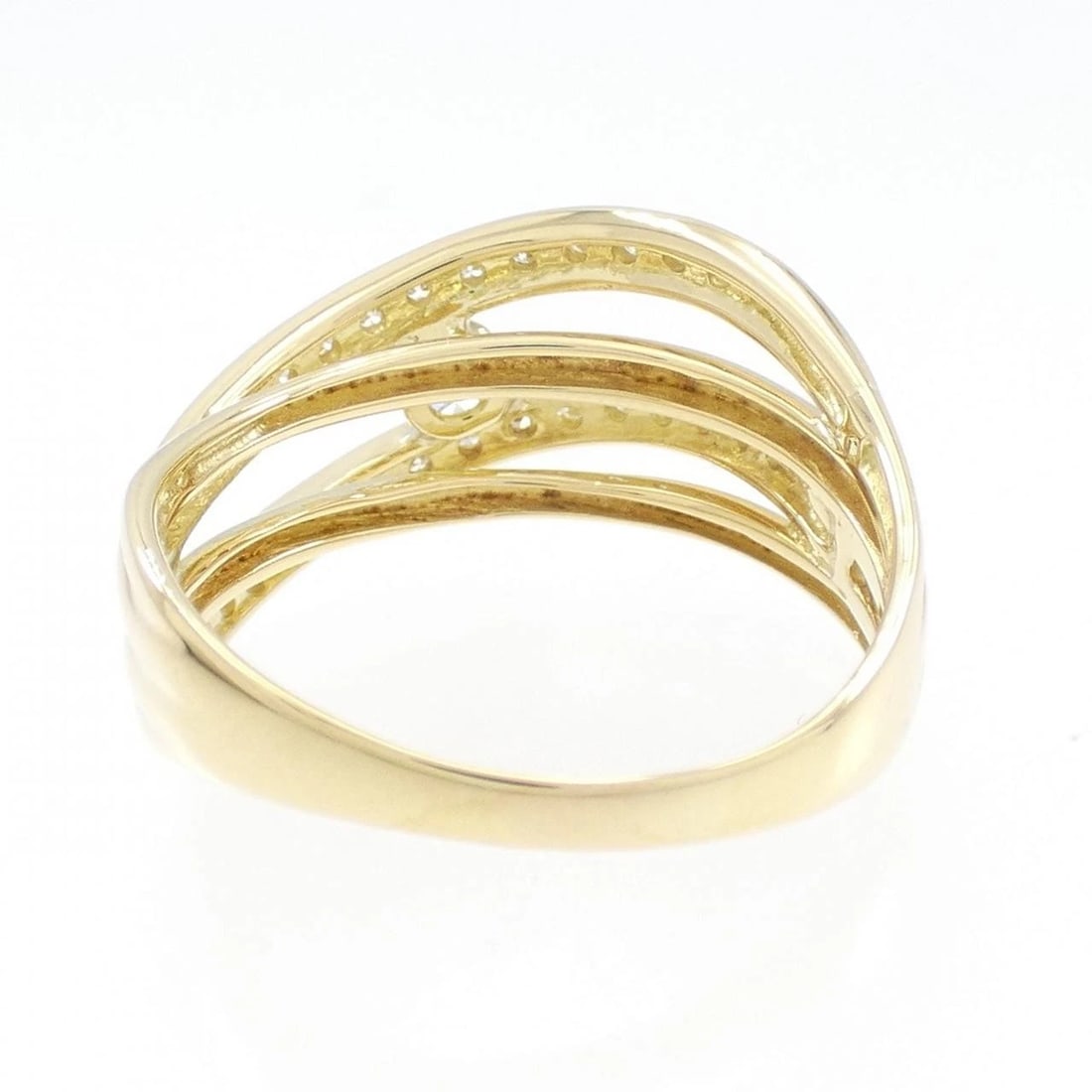 K18YG DIAMOND RING - 2