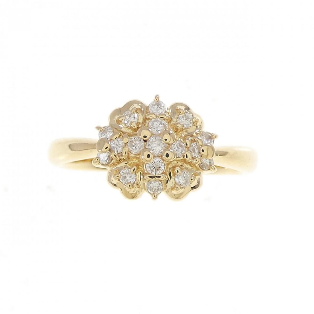 K18YG DIAMOND RING - 2