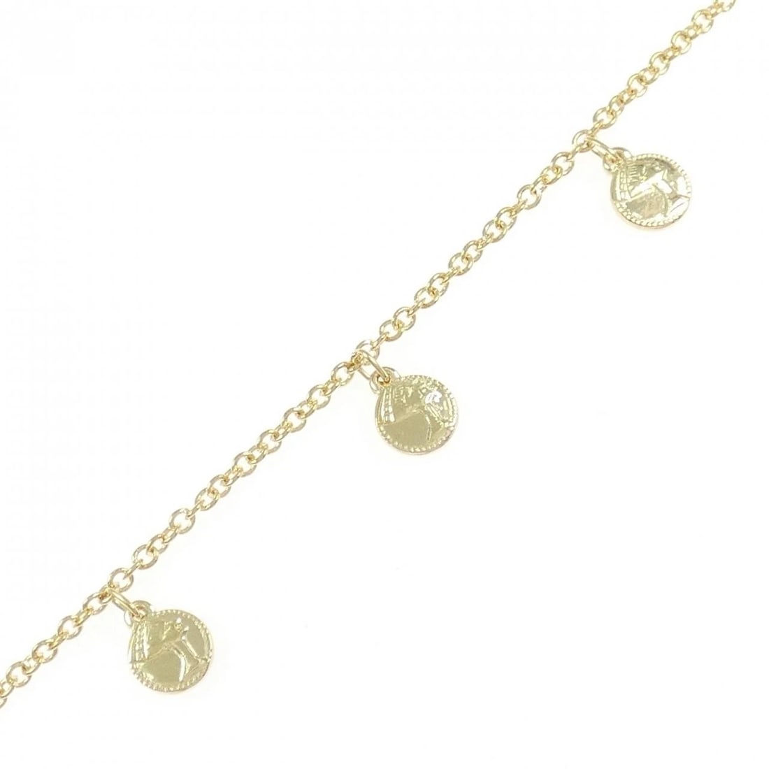 750YG BRACELET: 750YG bracelet Brand: Unbranded Type: Bracelet Material: 750YG, Color: Yellow gold Size: 18cmActual Size Max width approx.: 10.0mm Accessories: None Accessories Notice: When purchasing pre-owned