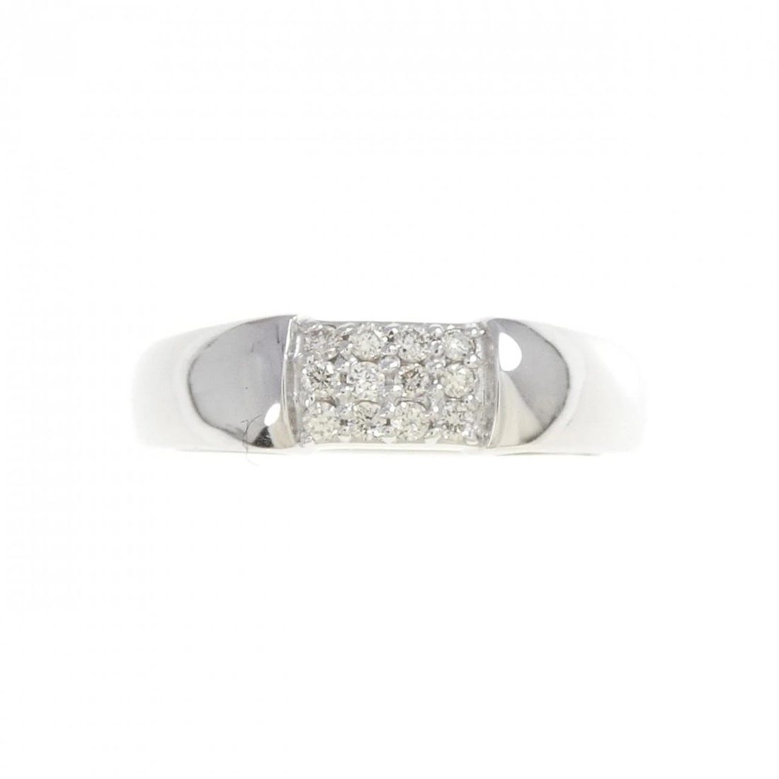 K18WG DIAMOND RING: K18WG Diamond Ring Brand: Unbranded Type: Diamond ring Material: K18WG, Main Stone/Creation Natural Color: White gold Size: US5 3/4 Accessories: None Accessories Notice: When purchasing pre-owned