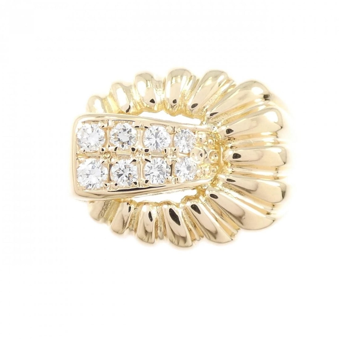 K18YG DIAMOND RING - 2