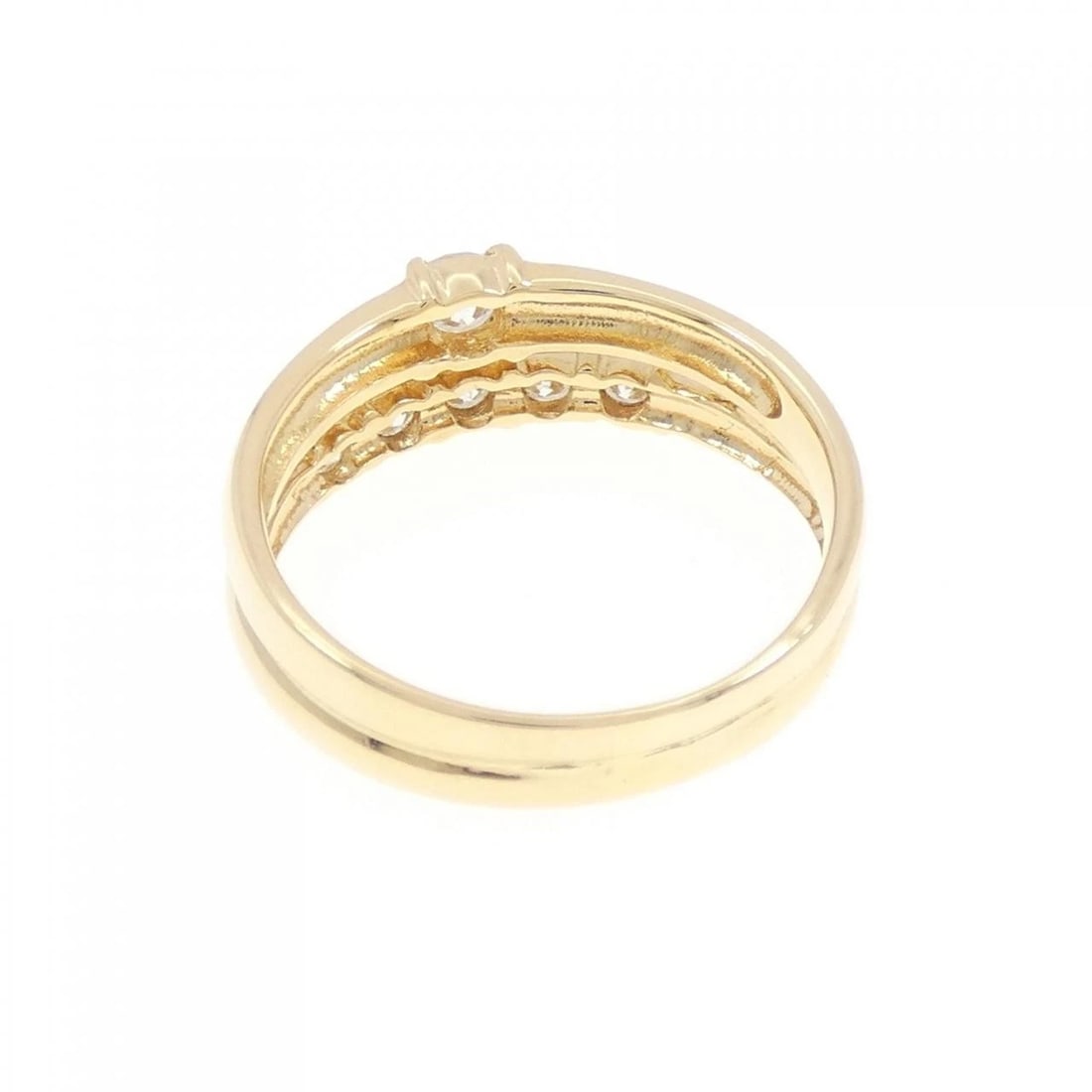 K18YG DIAMOND RING - 2