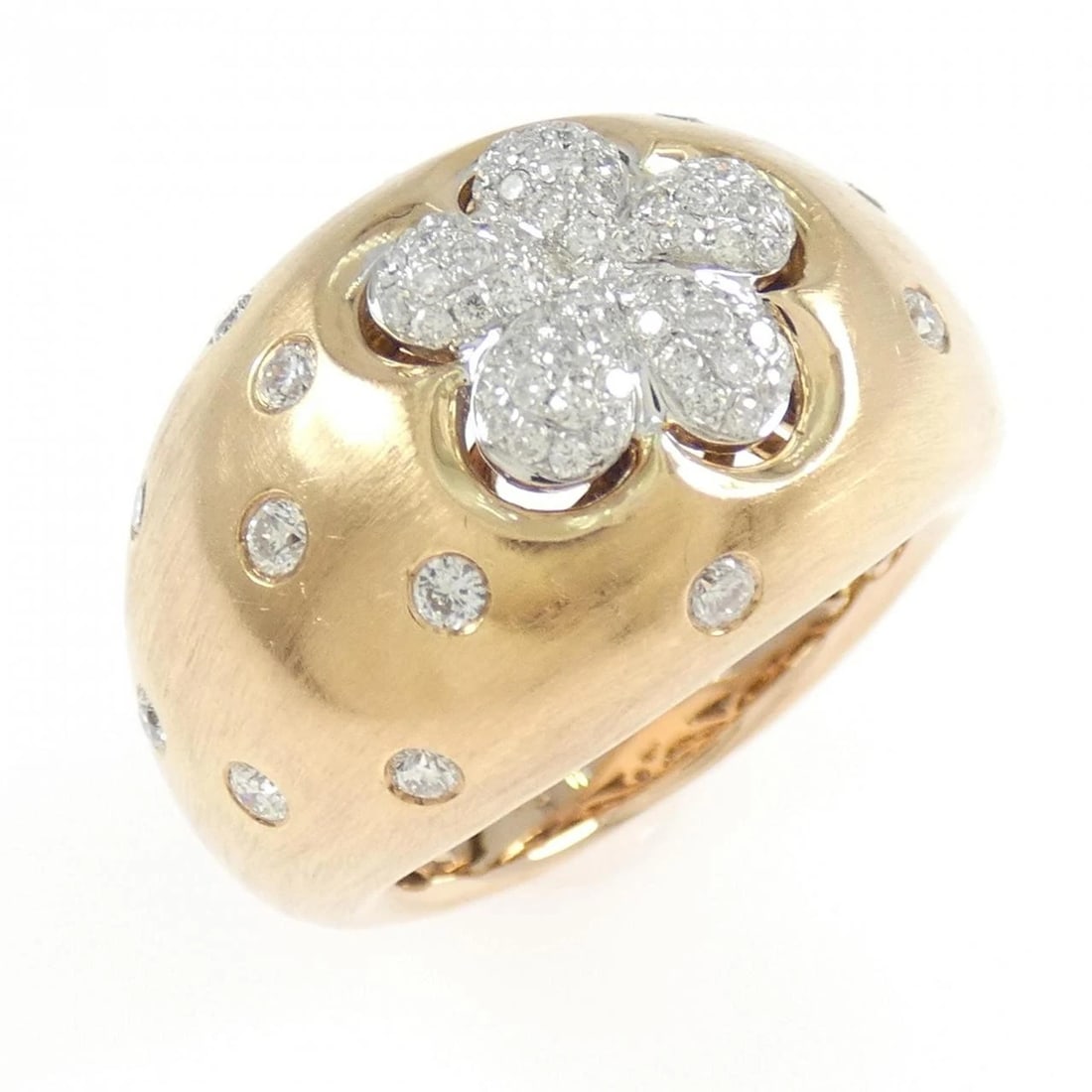 K18PG/K18WG FLOWER DIAMOND RING (1 of 3)