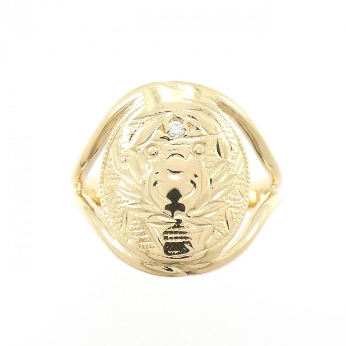 K18YG DIAMOND RING - 2
