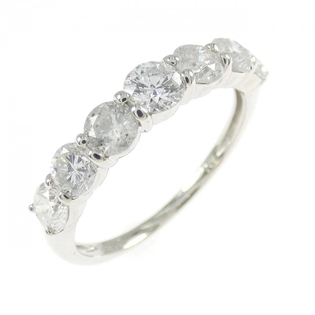PT900 DIAMOND RING: PT900 Diamond Ring Brand: Unbranded Type: Diamond Ring Material: PT900, Main Stone/Creation Natural Color: silver Size: US5 1/4 Accessories: None Accessories Notice: When purchasing pre-owned goods,