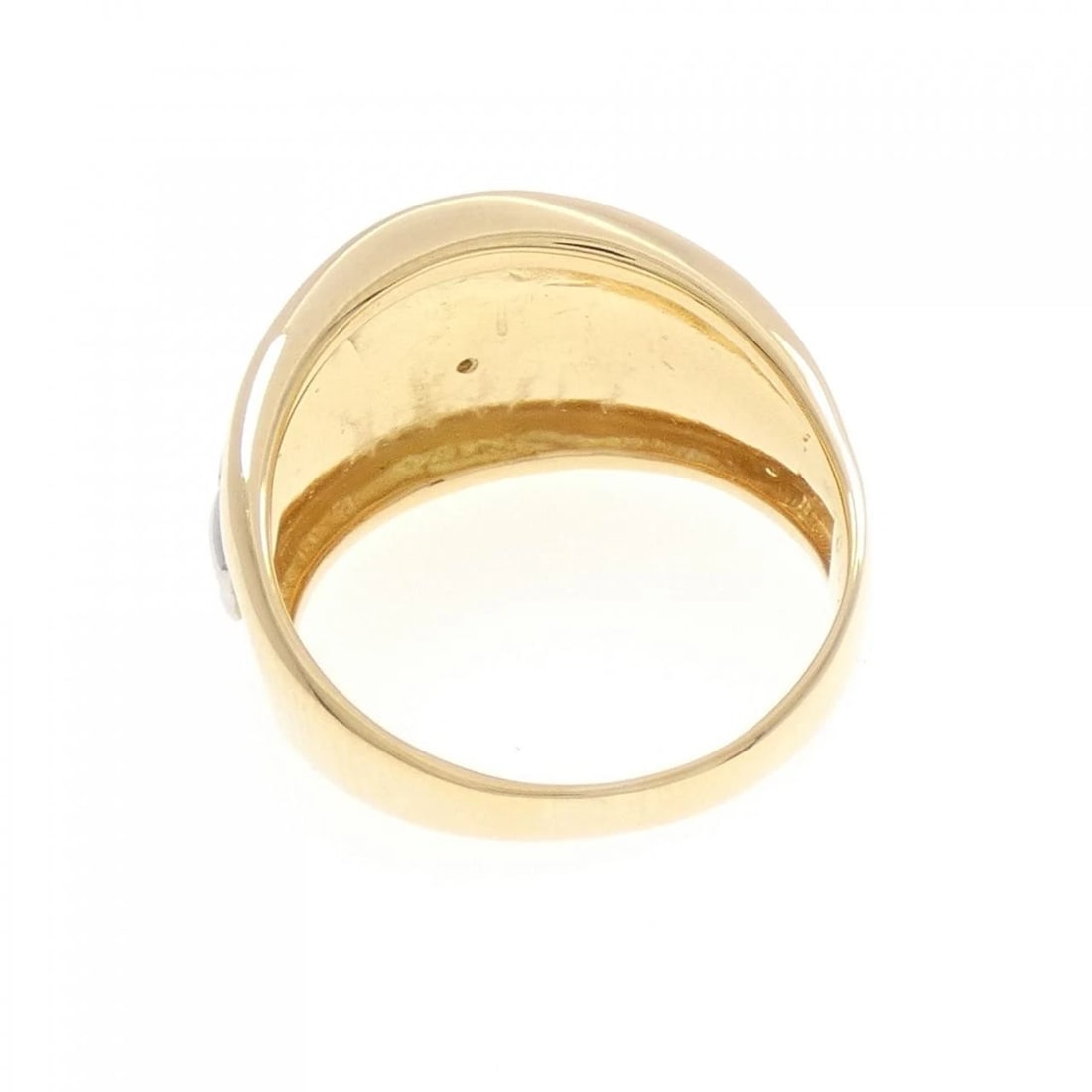 K18YG/PT DIAMOND RING - 3