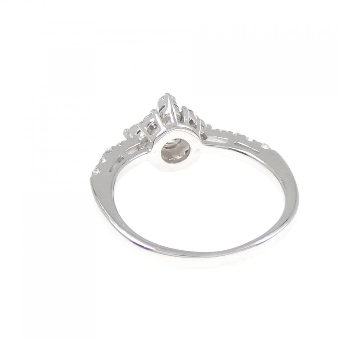 K18WG DIAMOND RING - 2