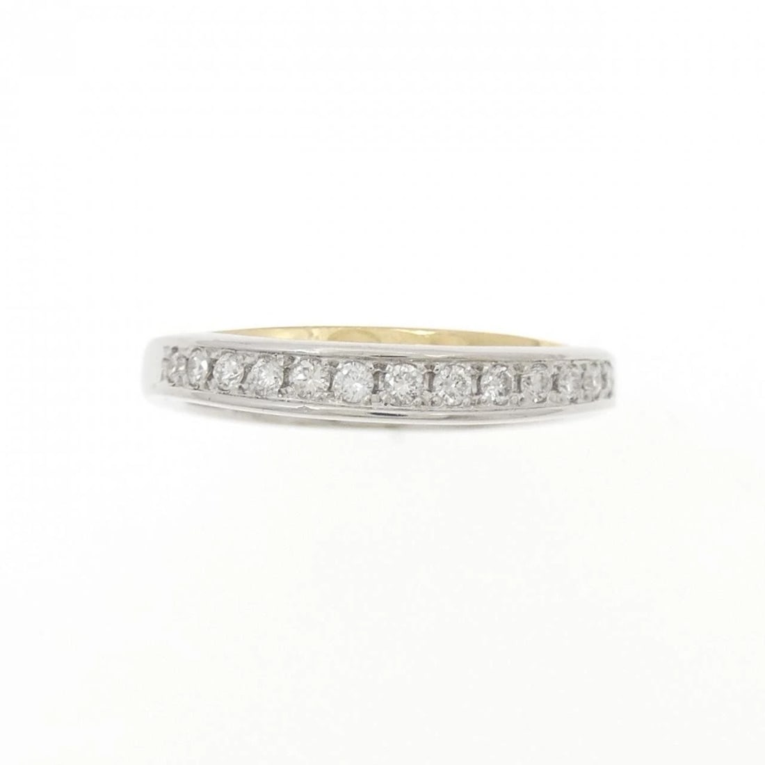 PT900/K18YG DIAMOND RING: PT900/K18YG Diamond Ring Brand: Unbranded Type: Diamond Ring Material: PT900/K18YG, Main Stone/Creation Natural Color: YG,Silver Size: US6 1/4 Accessories: None Accessories Notice: When purchasing