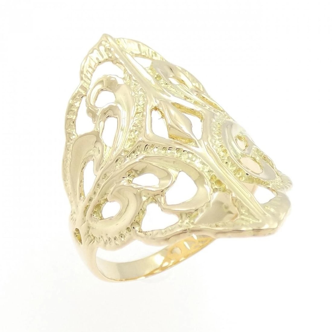 K18YG RING: K18YG ring Brand: Unbranded Type: Ring Material: K18YG, Color: Yellow gold Size: US6 1/2 Accessories: None Accessories Notice: When purchasing pre-owned goods, please refer to the photos of the items