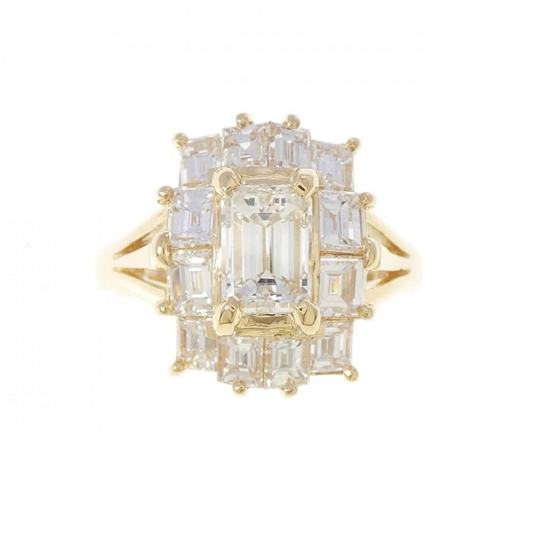 K18YG DIAMOND RING - 2