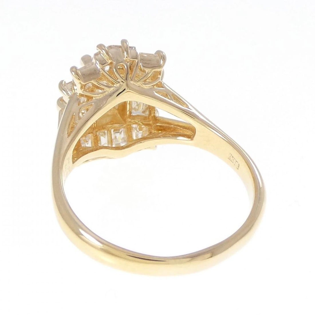 K18YG DIAMOND RING - 3