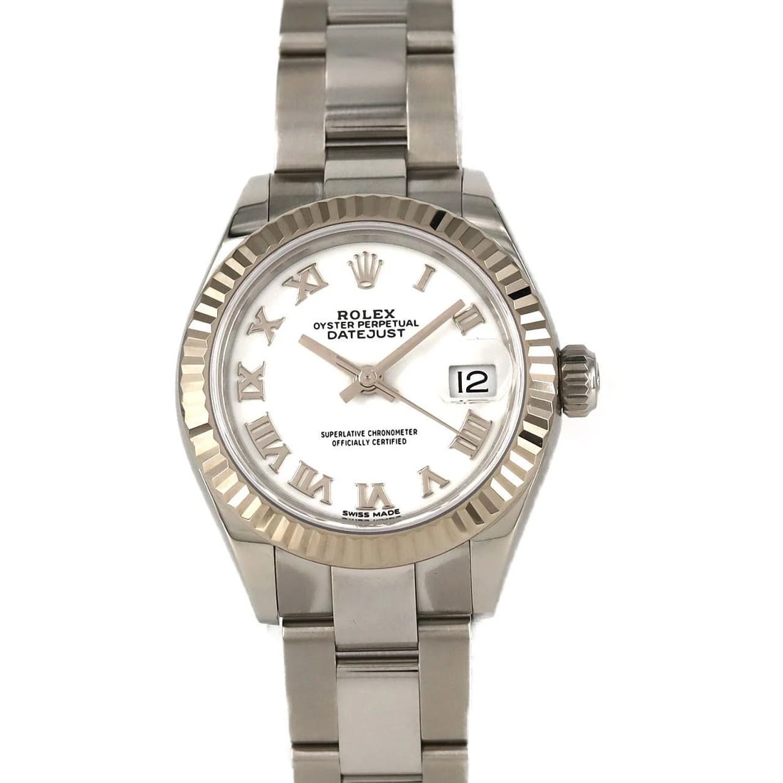 ROLEX DATEJUST MECHANICAL AUTOMATIC WATCH: Rolex Datejust Mechanical Automatic Watch Brand: ROLEX Type: Wrist watch Material: Case: Stainless steel x white gold Bracelet: Stainless steel Color: Dial color white Size: Case diameter: Approx. 28m