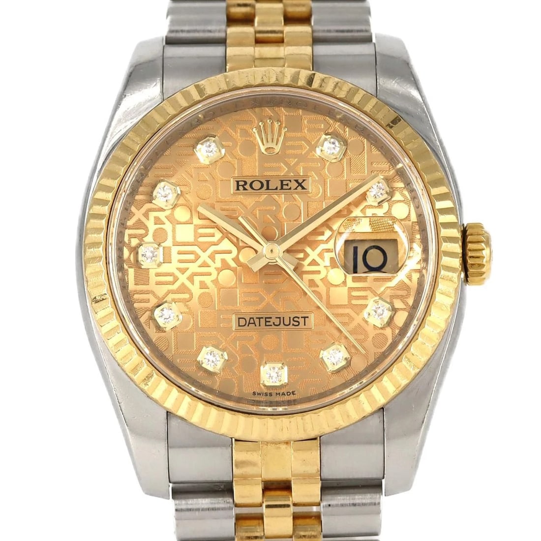 ROLEX DATEJUST SSXYG MECHANICAL WATCH: Rolex Datejust SSxYG Mechanical Watch Brand: ROLEX Type: Wrist watch Material: Case: Stainless steel x yellow gold Bracelet: Stainless steel x yellow gold Color: Dial color Gold computer/diamond