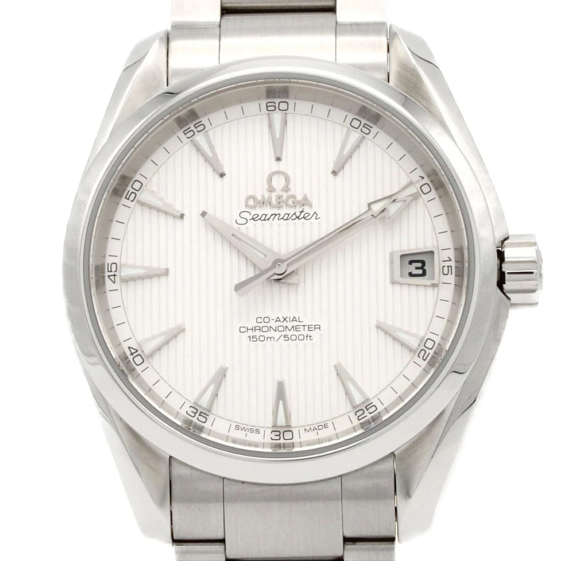 OMEGA SEAMASTER AQUA TERRA STAINLESS STEEL WATCH: Omega Seamaster Aqua Terra Stainless Steel Watch Brand: OMEGA Type: Wrist watch Material: Case: Stainless Steel Breath: Stainless Steel Color: Dial color green Size: Case diameter approx.: 40.5mm mm