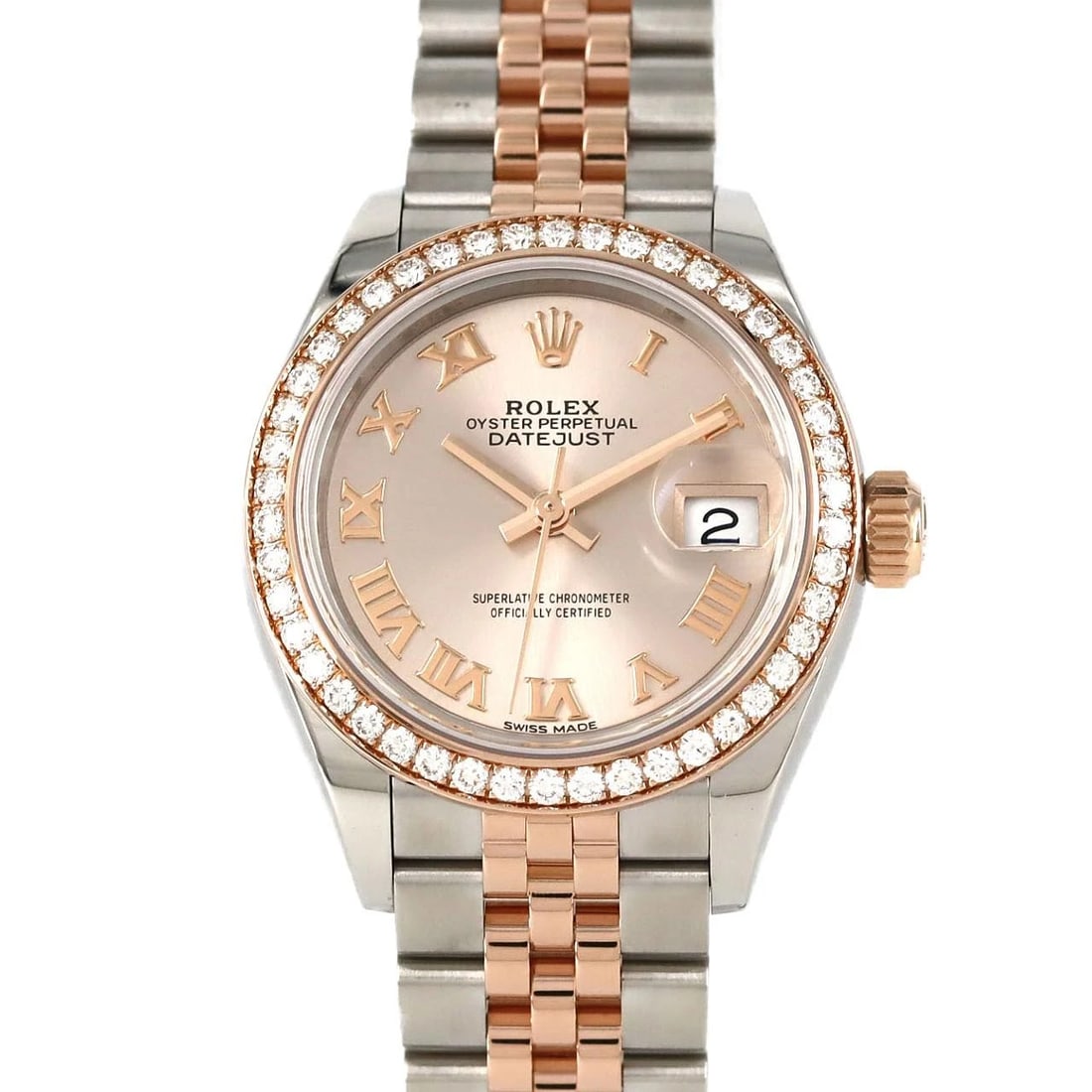 ROLEX DATEJUST SSXPG MECHANICAL AUTOMATIC WATCH: Rolex Datejust SSxPG Mechanical Automatic Watch Brand: ROLEX Type: Wrist watch Material: Case: Stainless steel x pink gold Bracelet: Stainless steel x pink gold Color: Dial Color: Sandust, Pink/Roman