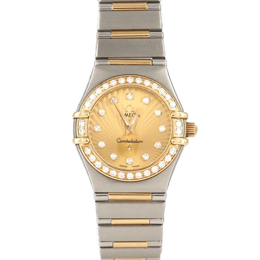 OMEGA CONSTELLATION MINI WATCH: Omega Constellation Mini Watch Brand: OMEGA Type: Wrist watch Material: Case: Stainless Steel Breath: Stainless Steel Color: Dial color silver tapestry Size: Case diameter: Approx. 39 mm Max wrist